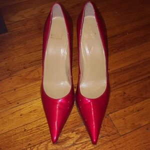 Stuart Weitzman patent leather pumps